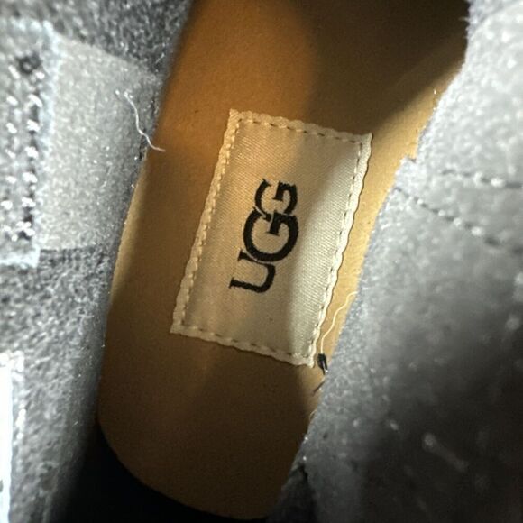 UGG WomanS Size 7 Black Josefene Cuff Suede Ankle Casual Zip Up Boots - Picture 6 of 10